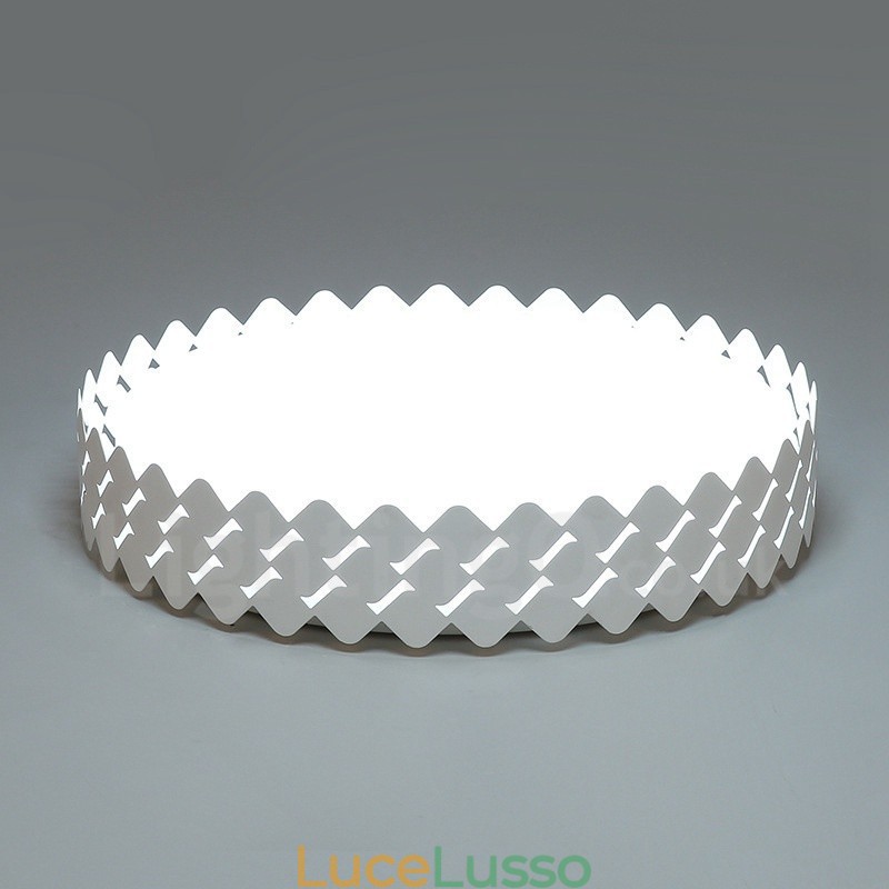 Lampada da soffitto moderna e contemporanea in metallo integrata