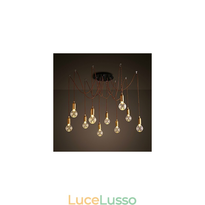 Lampadario Mini Stile Moderno Contemporaneo Metallo