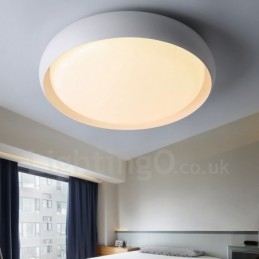 Lampada da soffitto moderna e contemporanea in metallo integrata