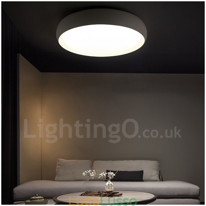 Lampada da soffitto moderna e contemporanea in metallo integrata