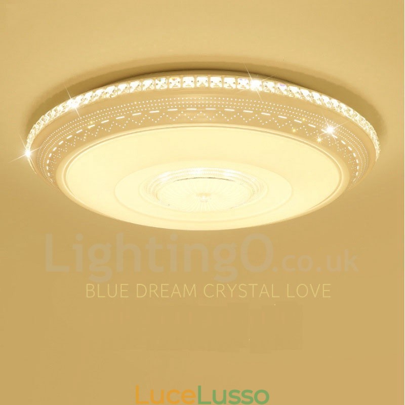 Lampada da soffitto moderna e contemporanea in metallo integrata