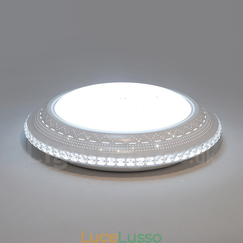 Lampada da soffitto moderna e contemporanea in metallo integrata