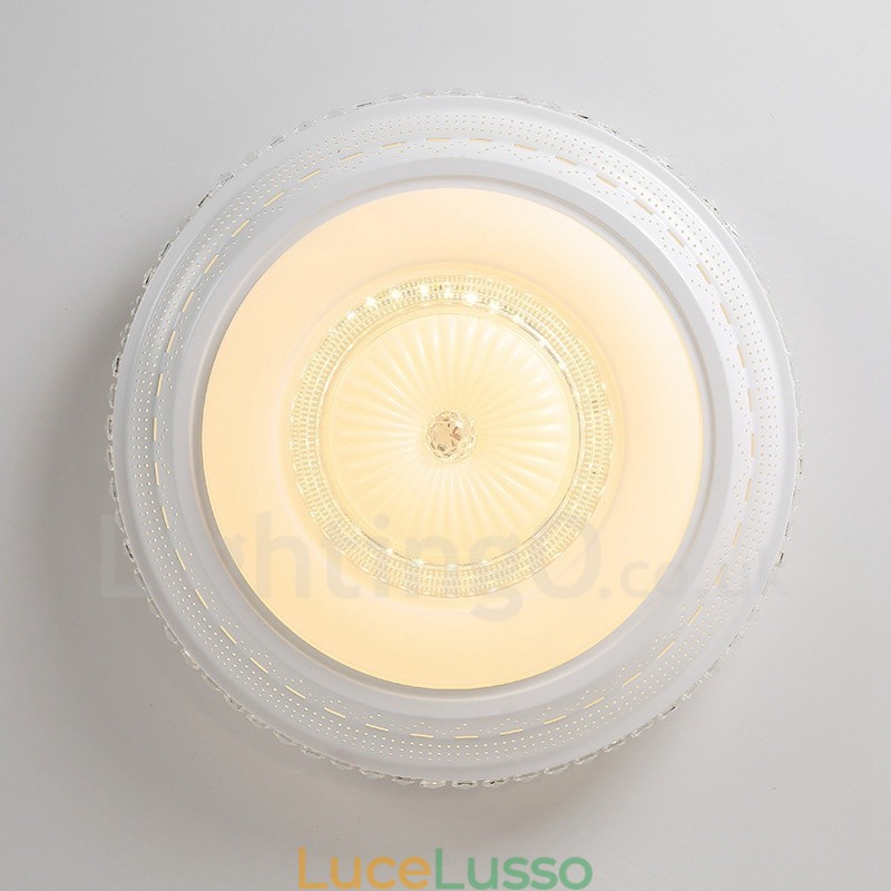 Lampada da soffitto moderna e contemporanea in metallo integrata