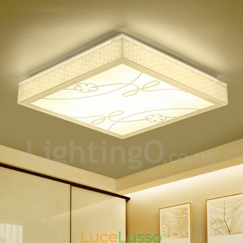 Lampada da soffitto moderna e contemporanea in metallo integrata