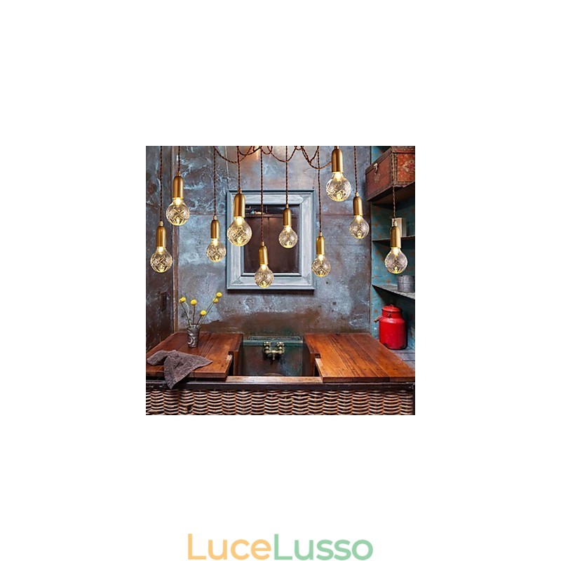 Lampadario Mini Stile Moderno Contemporaneo Metallo