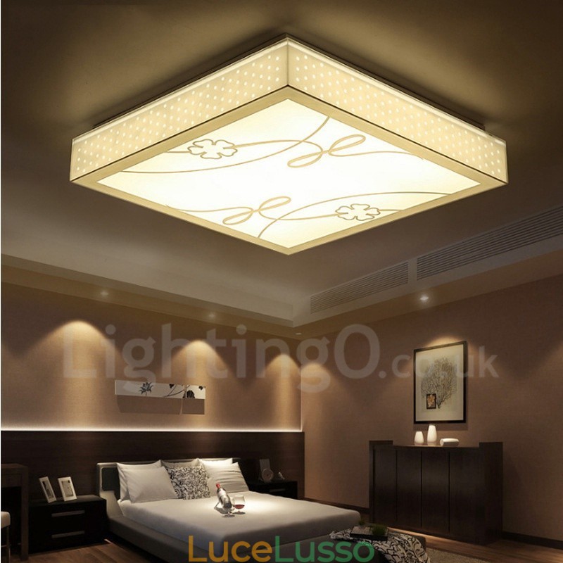 Lampada da soffitto moderna e contemporanea in metallo integrata