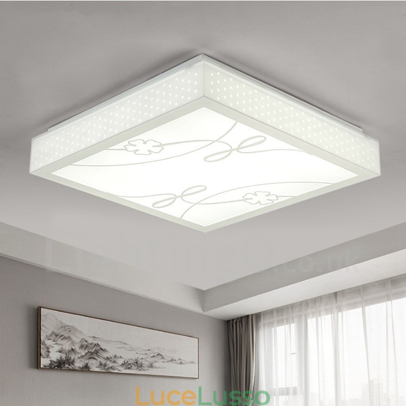 Lampada da soffitto moderna e contemporanea in metallo integrata