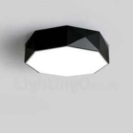 Lampada da soffitto moderna e contemporanea in metallo integrata