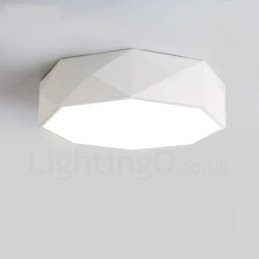 Lampada da soffitto moderna e contemporanea in metallo integrata