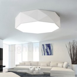 Lampada da soffitto moderna e contemporanea in metallo integrata