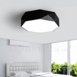 Lampada da soffitto moderna e contemporanea in metallo integrata
