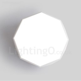 Lampada da soffitto moderna e contemporanea in metallo integrata