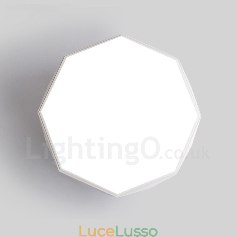 Lampada da soffitto moderna e contemporanea in metallo integrata