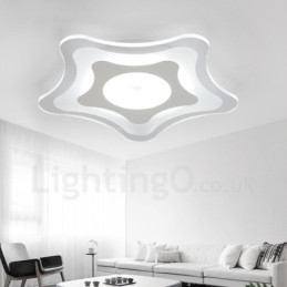 Lampada da soffitto moderna e contemporanea in metallo integrata