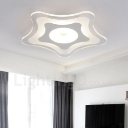 Lampada da soffitto moderna e contemporanea in metallo integrata