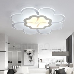 Lampada da soffitto moderna e contemporanea in metallo integrata