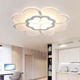 Lampada da soffitto moderna e contemporanea in metallo integrata