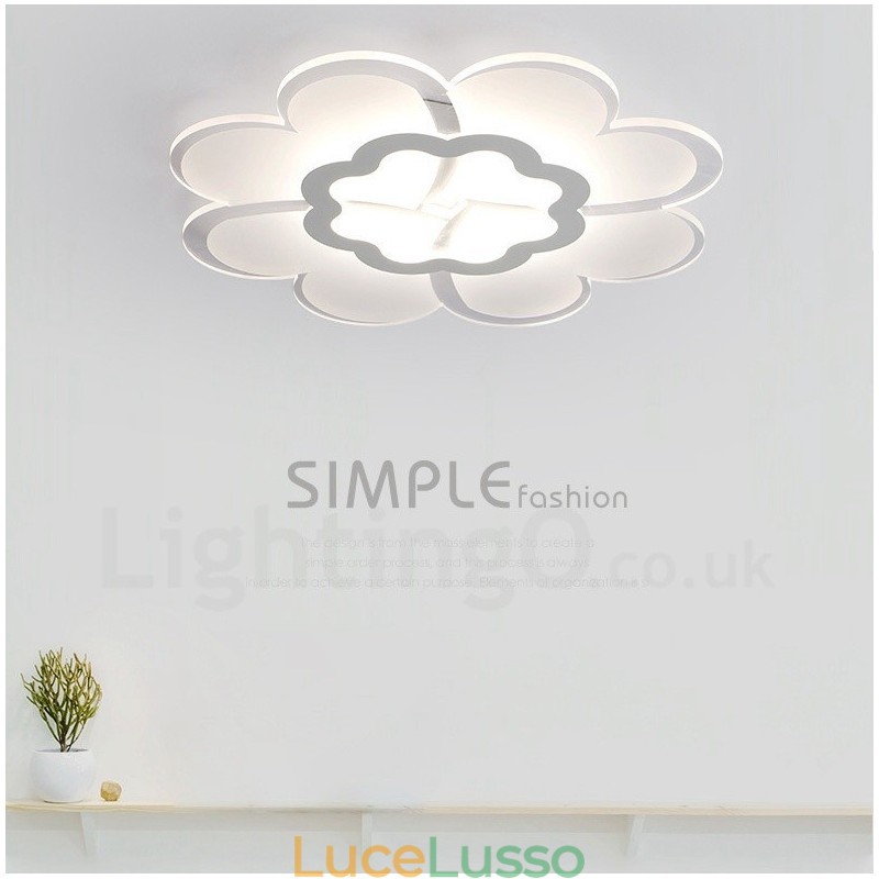 Lampada da soffitto moderna e contemporanea in metallo integrata