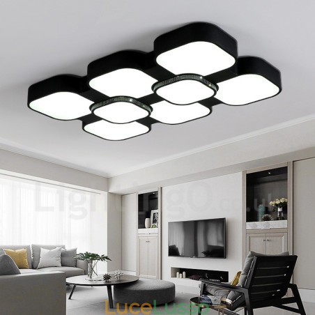 Lampada da soffitto moderna e contemporanea in metallo integrata Lampada da soffitto moderna e contemporanea in metallo integrata