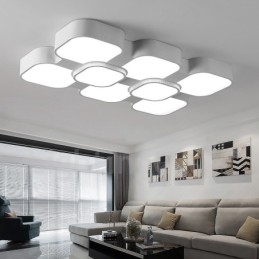 Lampada da soffitto moderna e contemporanea in metallo integrata