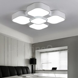 Lampada da soffitto moderna e contemporanea in metallo integrata