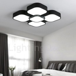 Lampada da soffitto moderna e contemporanea in metallo integrata