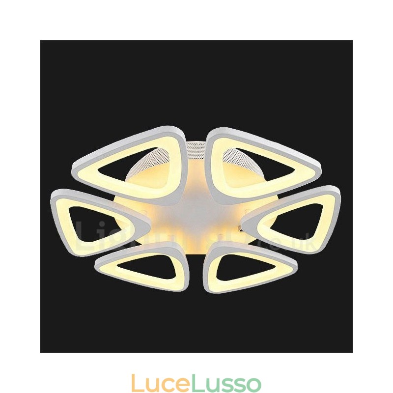 Lampada da soffitto integrata moderna e contemporanea a 6 luci