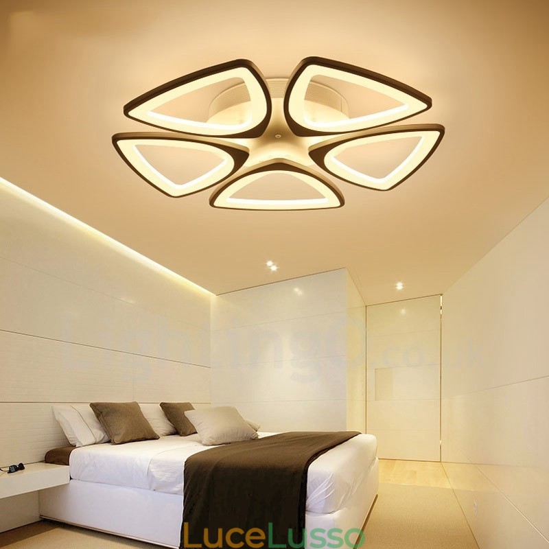 Lampada da soffitto integrata moderna e contemporanea a 5 luci