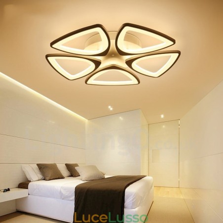 Lampada da soffitto integrata moderna e contemporanea a 5 luci Lampada da soffitto integrata moderna e contemporanea a 5 luci