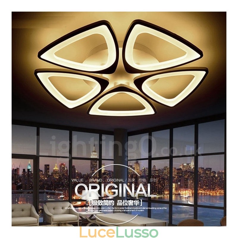 Lampada da soffitto integrata moderna e contemporanea a 5 luci