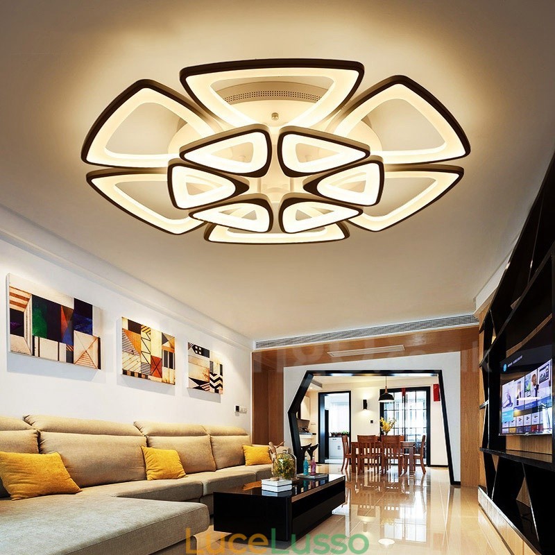 Lampada da soffitto integrata moderna e contemporanea da 12 luci