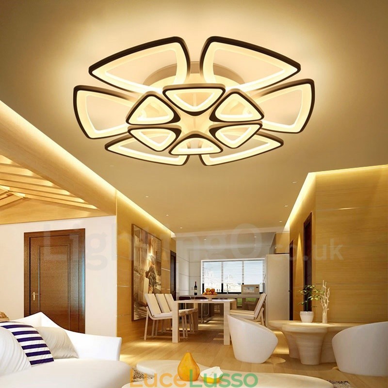 Lampada da soffitto integrata moderna e contemporanea da 12 luci
