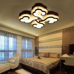 Lampada da soffitto integrata moderna e contemporanea a 4 luci