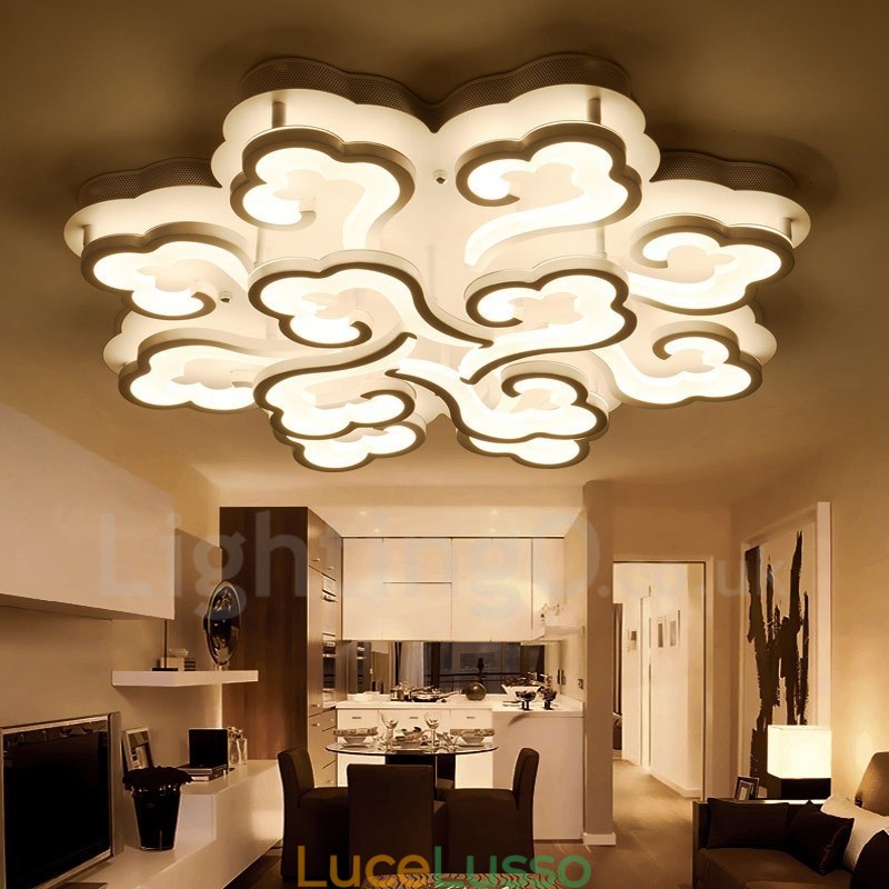 Lampada da soffitto integrata moderna e contemporanea da 12 luci