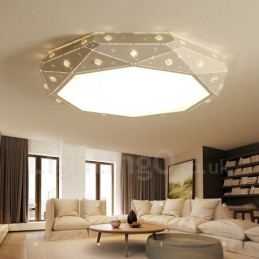 Lampada da soffitto moderna e contemporanea in metallo integrata