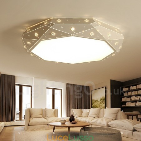 Lampada da soffitto moderna e contemporanea in metallo integrata Lampada da soffitto moderna e contemporanea in metallo integrata