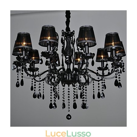Lampadario Cristallo Moderno Contemporaneo Cristallo 10 Luci Metallo Lampadario Cristallo Moderno Contemporaneo Cristallo 10 Luci Metallo