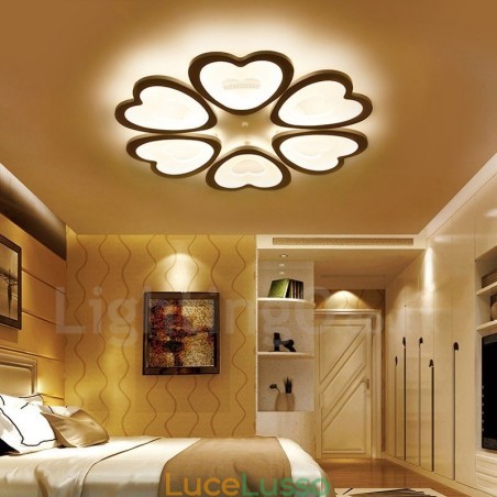 Lampada da soffitto integrata moderna e contemporanea a 6 luci Lampada da soffitto integrata moderna e contemporanea a 6 luci