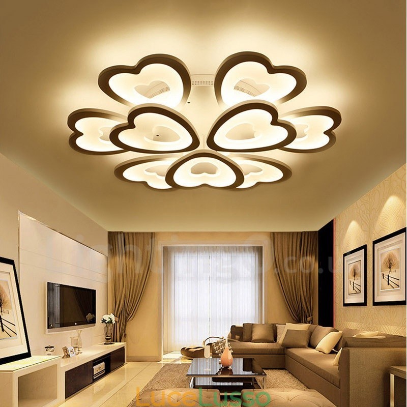 Lampada da soffitto integrata moderna e contemporanea a 9 luci