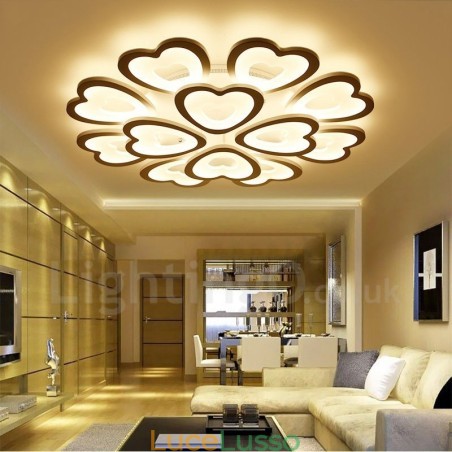 Lampada da soffitto integrata moderna e contemporanea da 12 luci Lampada da soffitto integrata moderna e contemporanea da 12 luci