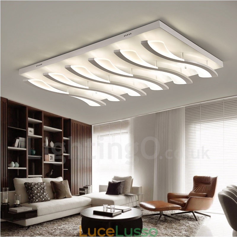 Lampada da soffitto integrata moderna e contemporanea a 6 luci