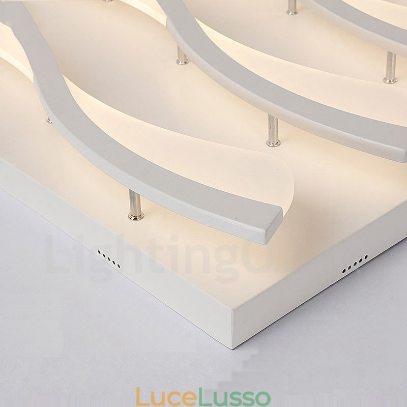 Lampada da soffitto integrata moderna e contemporanea a 6 luci