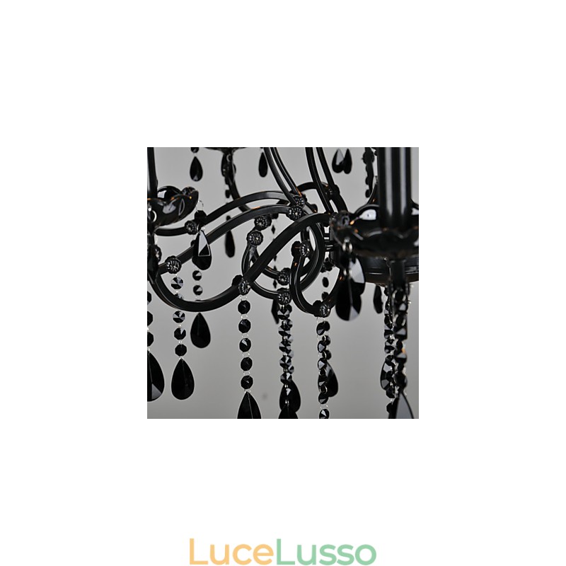 Lampadario Cristallo Moderno Contemporaneo Cristallo 10 Luci Metallo