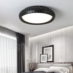 Lampada da soffitto moderna e contemporanea in metallo integrata