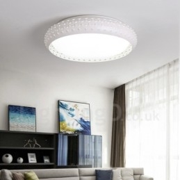 Lampada da soffitto moderna e contemporanea in metallo integrata