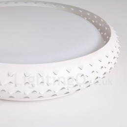 Lampada da soffitto moderna e contemporanea in metallo integrata