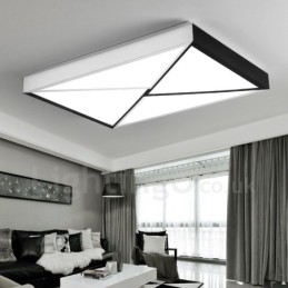 Lampada da soffitto moderna e contemporanea in metallo integrata