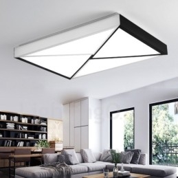 Lampada da soffitto moderna e contemporanea in metallo integrata