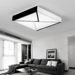 Lampada da soffitto moderna e contemporanea in metallo integrata