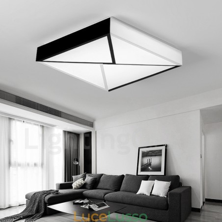 Lampada da soffitto moderna e contemporanea in metallo integrata Lampada da soffitto moderna e contemporanea in metallo integrata